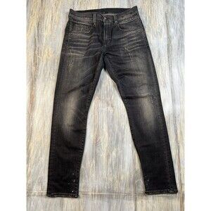 R13 Punk Jeans Men’s Size 30 Black Grunge Pants Distressed Made In Italy